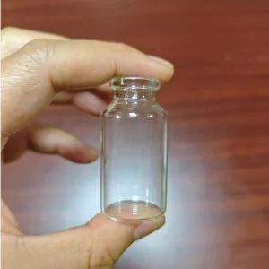 20ml Tubular Low-Borosilicate Pharmaceutical Injection Glass Vial with Rubber Stopper, Aluminum Cap, and 20mm Neck
