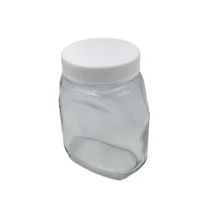 20oz/240ml Clear Round Straight-Sided Glass Jar with Lids