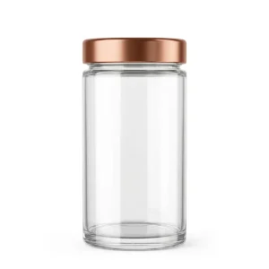 220ml 350ml 500ml 750ml Homemade Food Canning Transparent Glass Jar with Metal Lid for Jam and Jelly