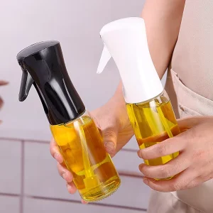 220ml Transparent Oil Bottle Kitchen Household Oil Pot Glass Oil Bottle