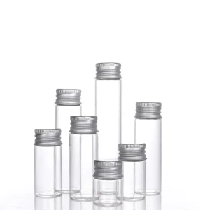 22mm Screw Neck Tubular Glass Vial with Aluminum Cap for Pet and Canned Food, 5ml-25ml