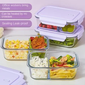 24-Piece High Borosilicate Glass Food Storage Container Set, BPA-Free, Dishwasher-, Microwave-, and Leakproof