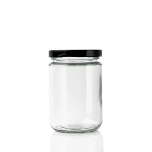250Ml 450Ml Round Glass Jars for Honey Pickle Food Canning Storage
