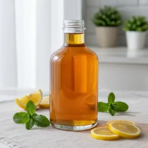 250ml 330ml 500ml Short Round Clear Glass Beverage Bottles for Cold Brew Coffee, Kombucha, Juice, and Spirits with Screw Caps
