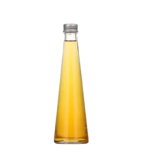 250ml 330ml Clear Glass Wine and Juice Bottles with Lids