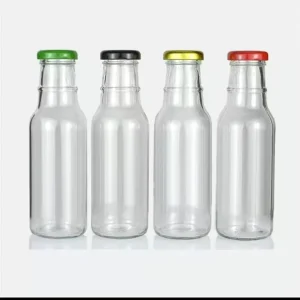 250ml 350ml 500ml Spice Seasoning Salad Tomato Sauce Bottle Milk Juice Beverage Glass Bottle with Chili Sauce