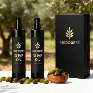 250ml 500ml 750ml Airtight Glass Olive Oil Bottle with Screw Lid and Pourer Spout