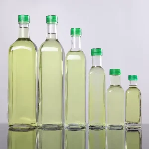 250ml 500ml 750ml Long Neck Glass Olive Oil Bottle with Screw Cap