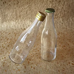 250ml 500ml Clear Glass Beer Spirits Liquor Bottle with Screw or Crown Cap