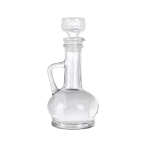 250ml 500ml Glass Olive Oil Bottle with Handle and Glass Cork