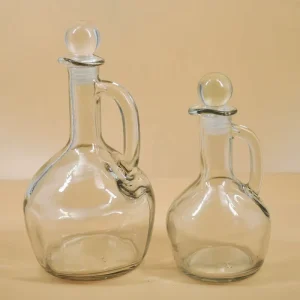250ml 500ml Glass Olive Oil Bottle with Handle and Glass Cork