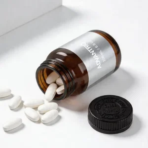 250ml Amber Glass Pharmaceutical Pill Bottle Wide Mouth Empty Jar for Pills Tablets Capsules Powder