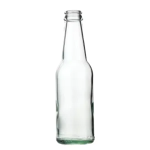 250ml Clear Glass Bottle with Crown Cap and for Beer Soda Coffee Tea Juice 330 ml Cold Beverages with Cork Sealing
