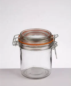 250ml Round Hermetic Airtight Glass Storage Jar with Clip-Top Lid