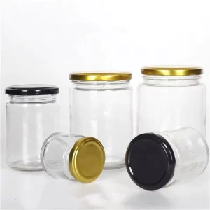 25ml 1000ml Empty Round Airtight Hermetic Pickle Canned Jam Food Storage Glass Jar with Metal Lid