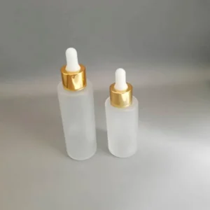 25ml 30ml 40ml 60ml Frosted Glass Dropper Bottles with 20mm Neck and Screen Printing