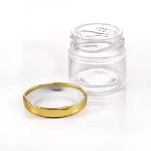 25ml Wide Mouth Glass Jar With Metal Lug Lid for Canning and Jam