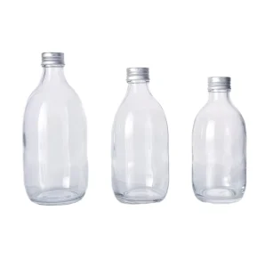 280ml 350ml 500ml Glass Juice and Beverage Bottles with 28mm Aluminum Cap