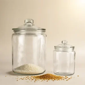 2L 4L 8L 10L Wide Mouth Clear Heavy Duty Glass Mason Jar with Lid for Airtight Storage and Canning