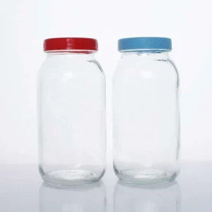 2L Glass Canning Jar with Plastic Lid for Kitchen Food Storage
