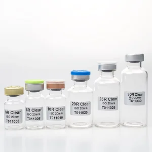2R 4R 6R 8R 10R 15R 20R 25R 30R Pharmaceutical Medical Grade Glass Vial with Cap Rubber Stopper Tubular Glass Vial