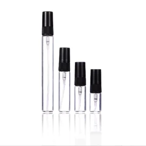 2ml 3ml 5ml 10ml Small Empty Refillable Glass Perfume Spray Bottle with Screw Cap