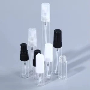 2ml 3ml 5ml 10ml Small Empty Refillable Spray Perfume Tester Travel Glass Sample Bottle with Screw Cap