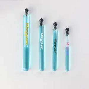 2ml 4ml 5ml 10ml Round-Bottom Glass Perfume Sample Vials with Black Ball Cap
