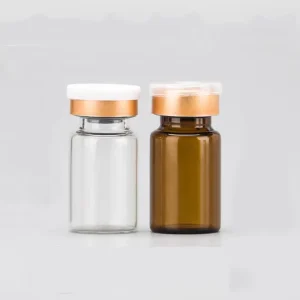 2ml 4ml 5ml 6ml 7ml 8ml 10ml 15ml 20ml 30ml Clear Amber Glass Tubular Injection Vials with Lid