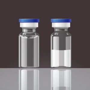 2ml Sterile Glass Vials Flat Empty Vial Injection Port with Stopper Sterile Packaging for Laboratory Study and Preparations