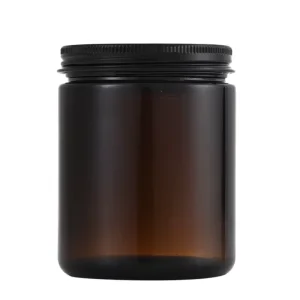 2oz 3oz 8oz 250ml Amber Glass Candle Jars with Lid