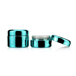 2oz 4oz Child Resistant Container Empty Glass Jars Luxury Air Tight Storage Glass Jar With Custom Electroplating