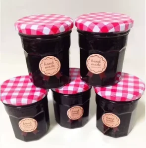 2oz 5oz 13oz Airtight Quilted Wide Mouth Glass Mason Canning Jars with Lids