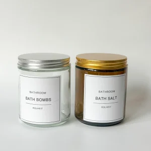 2oz 60g 4oz 100g 8oz 250g 16oz 500g Round Shape Straight Side Wide Mouth Amber Glass Candle Cream Jar with Plastic Metal Lid