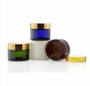 2oz 60ml Dark Green, Blue, or Amber Matte Glass Jar