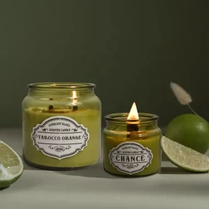 2oz, 7oz, and 14oz Scented Soy Wax Candles in Glass Jars with Glass Lids