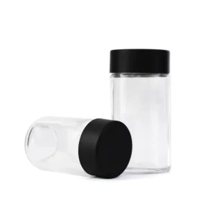 2oz Child Proof Smell Proof Glass Jars with Screw Cap Lid Custom Color