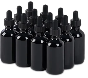 2oz Glass Dropper Bottle Leakproof Tincture Bottles with Dropper