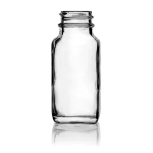 2oz Glass French Square Jar with 28/400 Finish