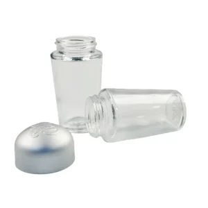 2oz Glass Frustum Cone Jar with CR Metal Caps Sample Bottle