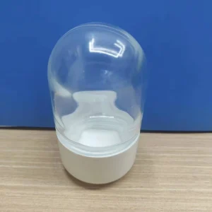 3 oz Custom Dome Round Clear Flower Jar Wax Packaging Pharmacy Jars Child Resistant Glass Bottles with Childproof Lids