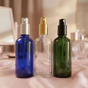 3.33 oz UV-Protect Glass Spray Bottles for Essential Oils Small Empty Fine Mist Spray Bottle
