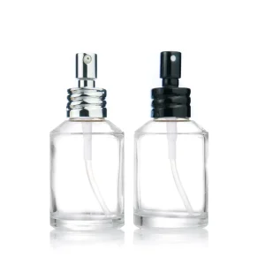 3.4oz 4oz 100ml 120ml Clear Glass Spray Bottles with Shinny Golden Fine Mist Sprayer Pump Shinny Golden Perfume Bottle