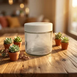 3.5 Gram Glass Jar With CR Cap for Flower Packaging