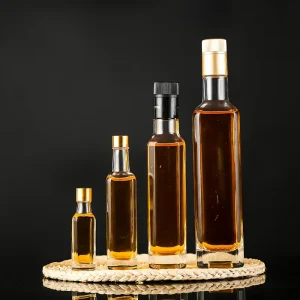 30 ml 50 ml 100 ml 250 ml 500 ml Factory Manufactured Glass Oil Bottle Glass Bottle for Vinegar Cooking Wine Bottle With Caps