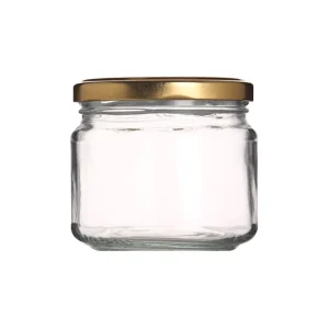 300ml 10oz Wide-Mouth Glass Canning Jar with Metal Screw Lid for Jam and Marmalade