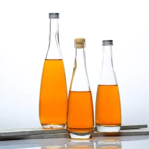 300ml 500ml 1000ml Glass Bottle for Liquor Wine Spirit Vodka Whiskey Water Juice Empty Glass Bottle with Screw Cap