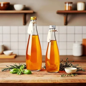 300ml 500ml 1000ml Transparent Glass Soda Water Bottle with Sealed Cap