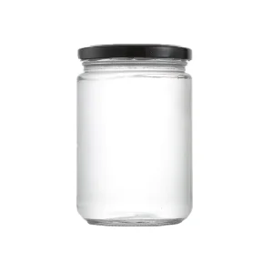 300ml Wide-Mouth Glass Canning Jar with Tinplate Screw Lid for Jam, Marmalade and Food Storage