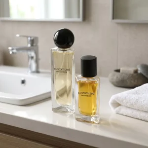 30ML 50ML 100ML Clear Glass Perfume Bottles With Black Screw-On Fine Mist Pump